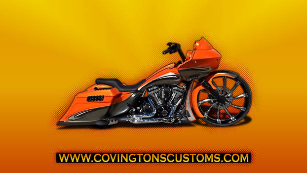 Covingtons Custom Bagger Motorcycle Wallpaper 02