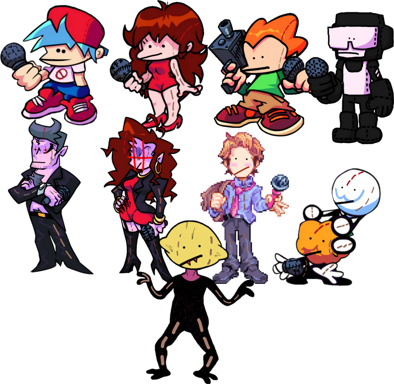 FNF Cast As SML Puppets by Lincolator on DeviantArt
