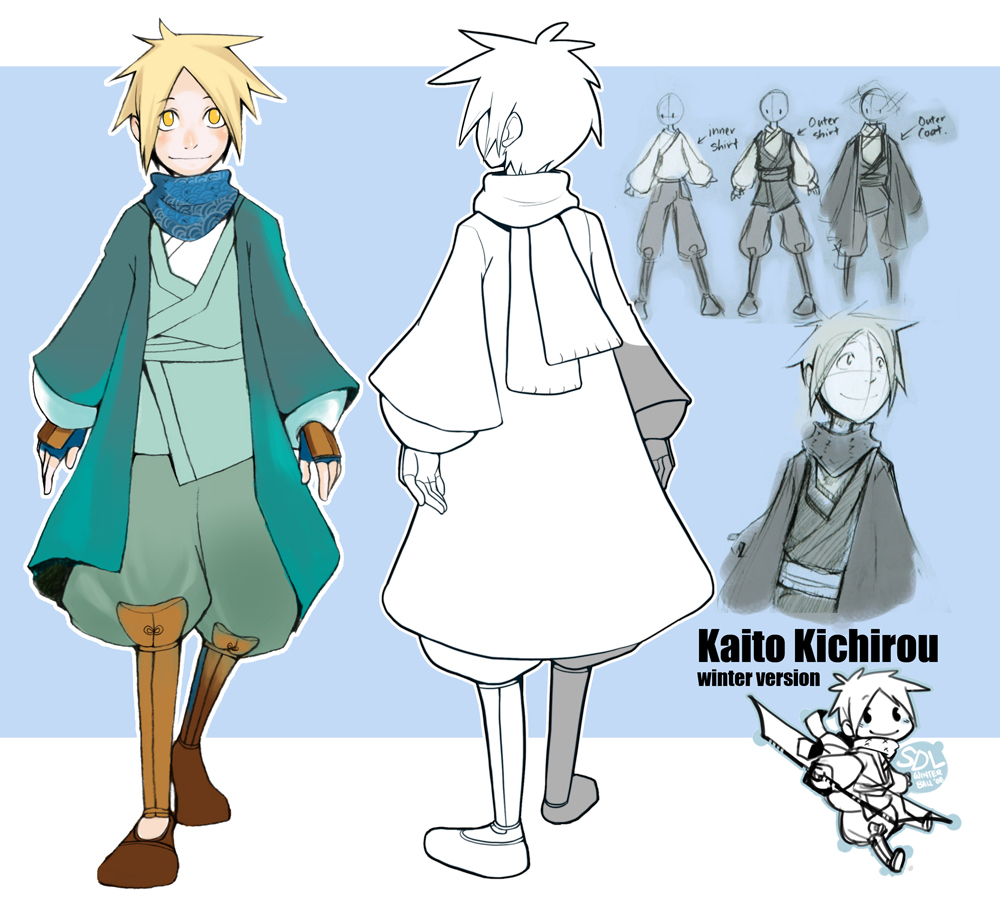 SDL: Winter Kaito model sheet