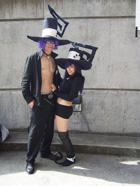 Male and female Blair from Soul Eater