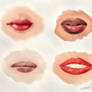 How I Draw Lips (Right Now)