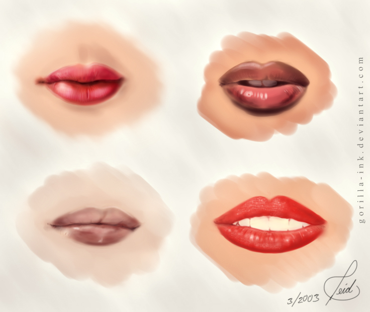 How I Draw Lips (Right Now)