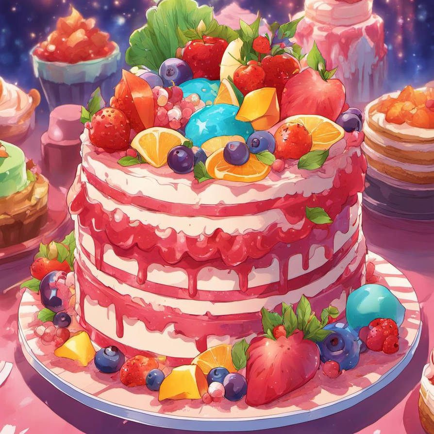 Fancy large cake by Hazbinhotel0707 on DeviantArt