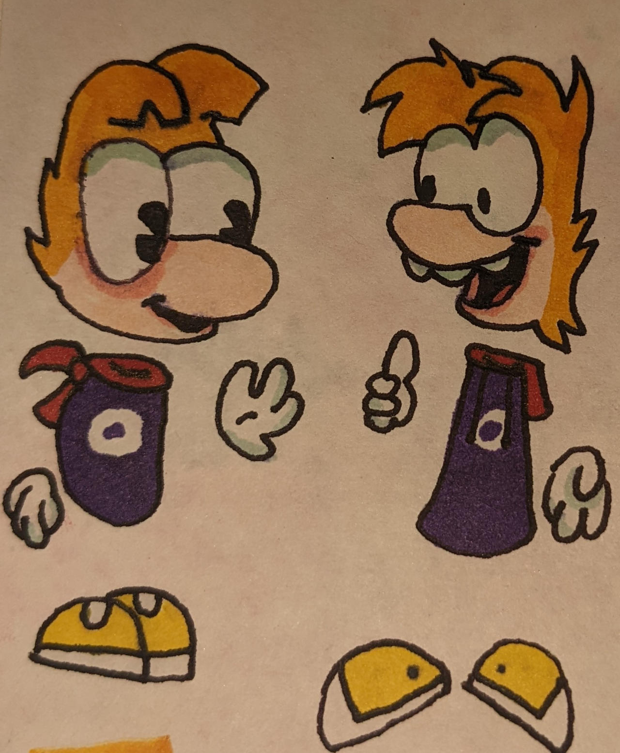 New Rae Man Old rayman New rayman by amnesiastudi0s on DeviantArt