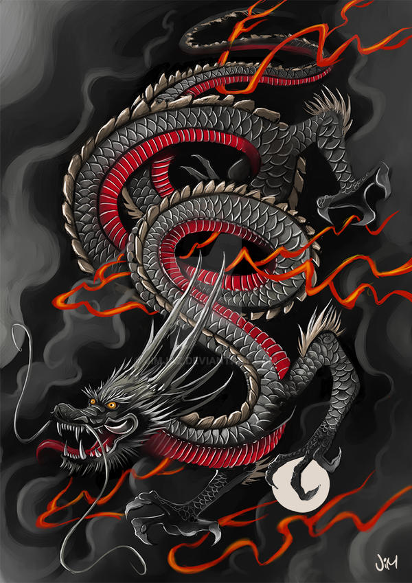 Japanese Dragon Speed Painting