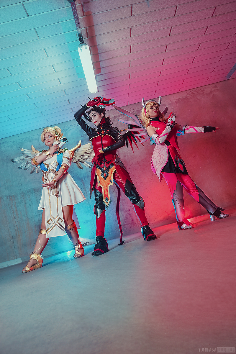 Fat Mercy Overwatch: Mercy Trio by MeganeCosplays on DeviantArt
