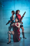 Resident Evil girls by MeganeCosplays