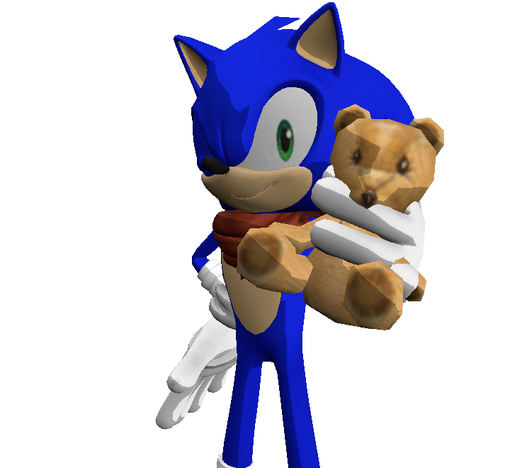 Sonic with an Teddy Bear by JaysonJeanChannel on DeviantArt