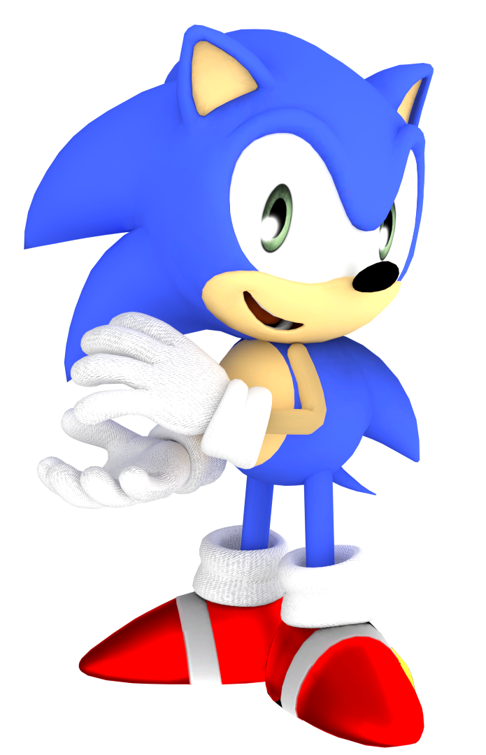 Classic Sonic (Render) by yessing on DeviantArt