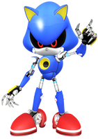 Classic Metal Sonic (Generations-style) Render by JoeTEStrikesBack on ...