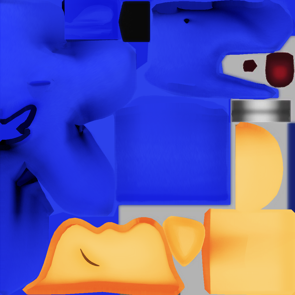 Classic Sonic Render Test 1 with New textures by bandicootbrawl96