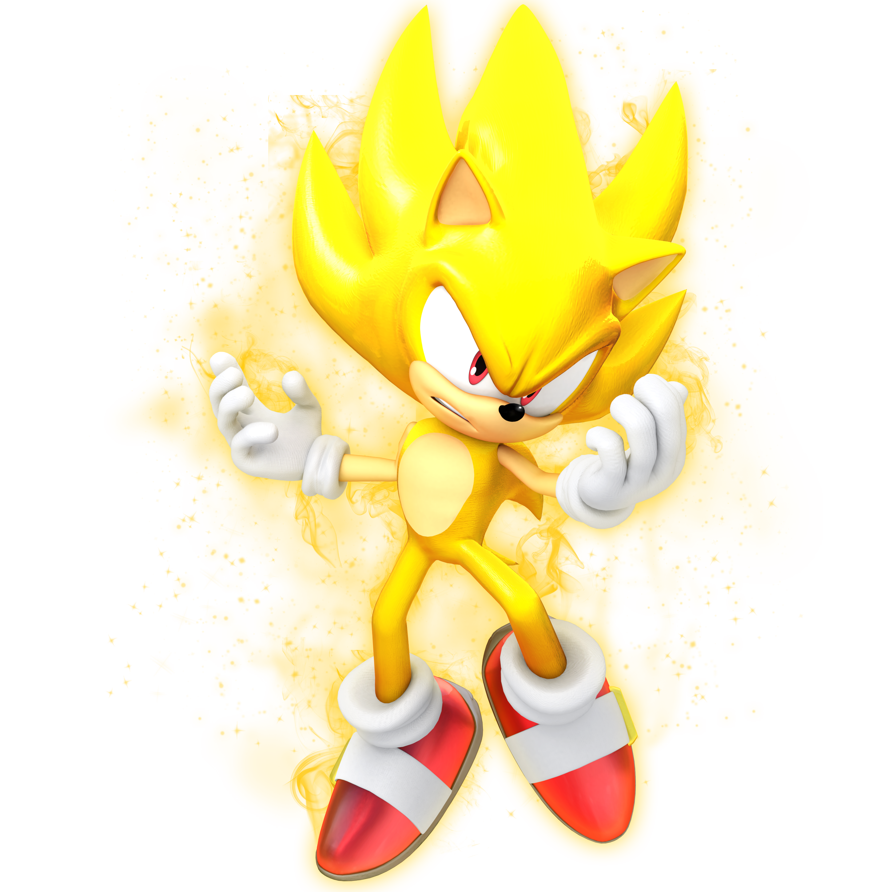 Sonic the Hedgehog render, Super Sonic 1 by Justin113D on DeviantArt