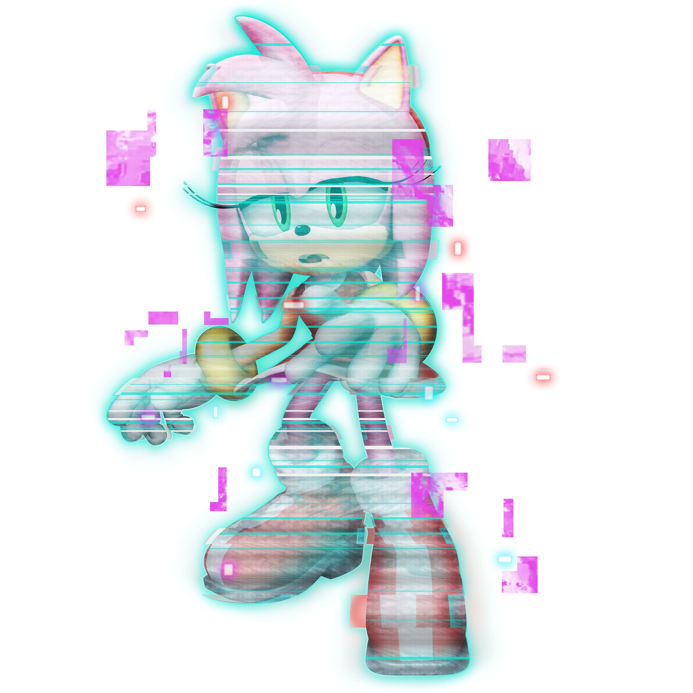 ArtStation - Sonic Frontiers - Amy In Cyberspace