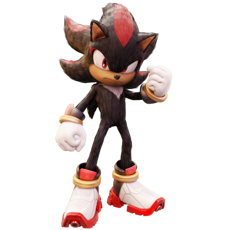 Sonic 3 Movie Shadow Render by JaysonJeanChannel on DeviantArt