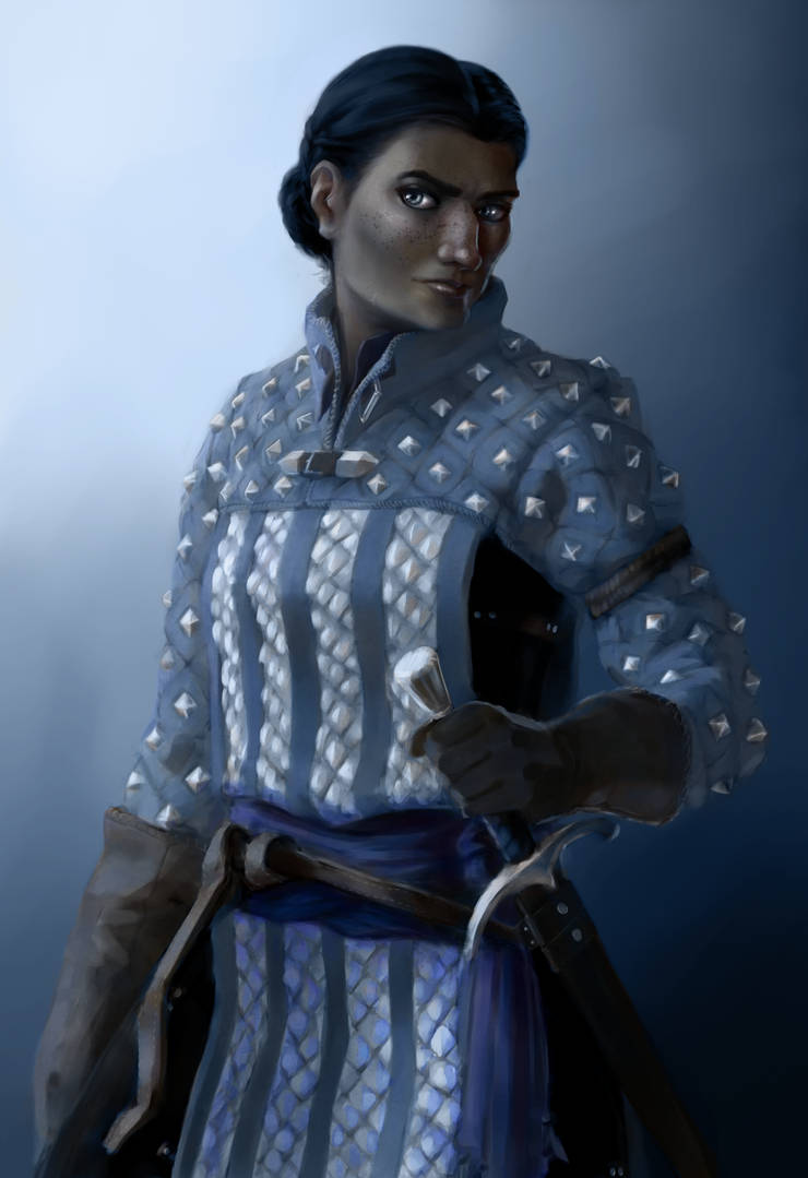 Vaia Grey Warden Portrait by rsek on DeviantArt