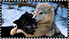 Wolf hug Stamp