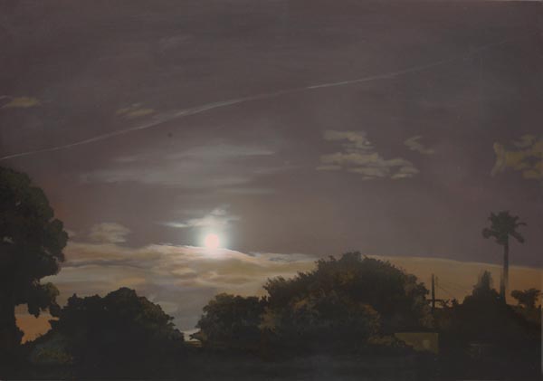 Moonrise, Anaheim, California, 2010