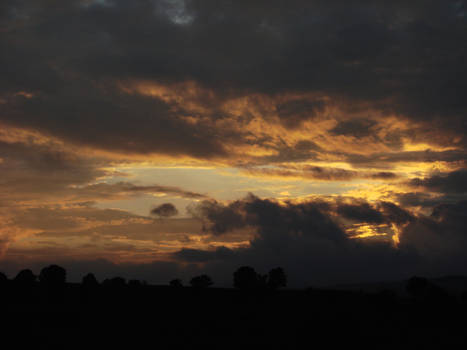 Sunset in the clouds