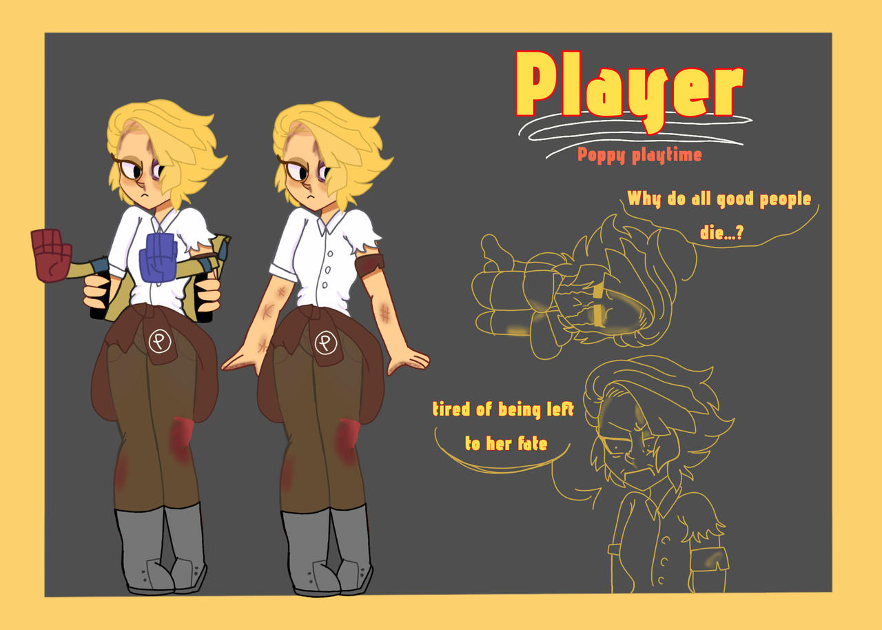 Player Poppy Front Player (poppy playtime) by Michirubnax on DeviantArt