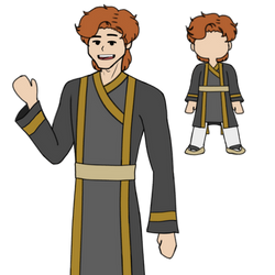 Oliver In Traditional Geverian Clothing