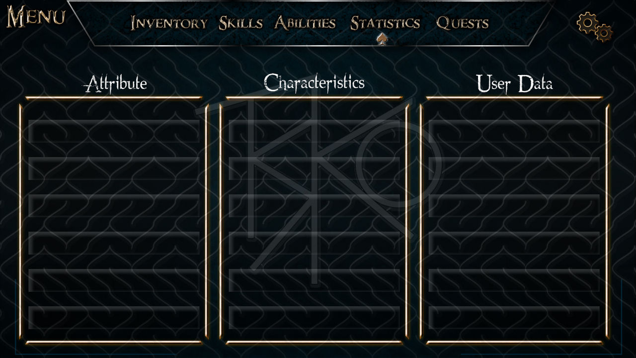 Statistics Menu Section by ItsTsko on DeviantArt