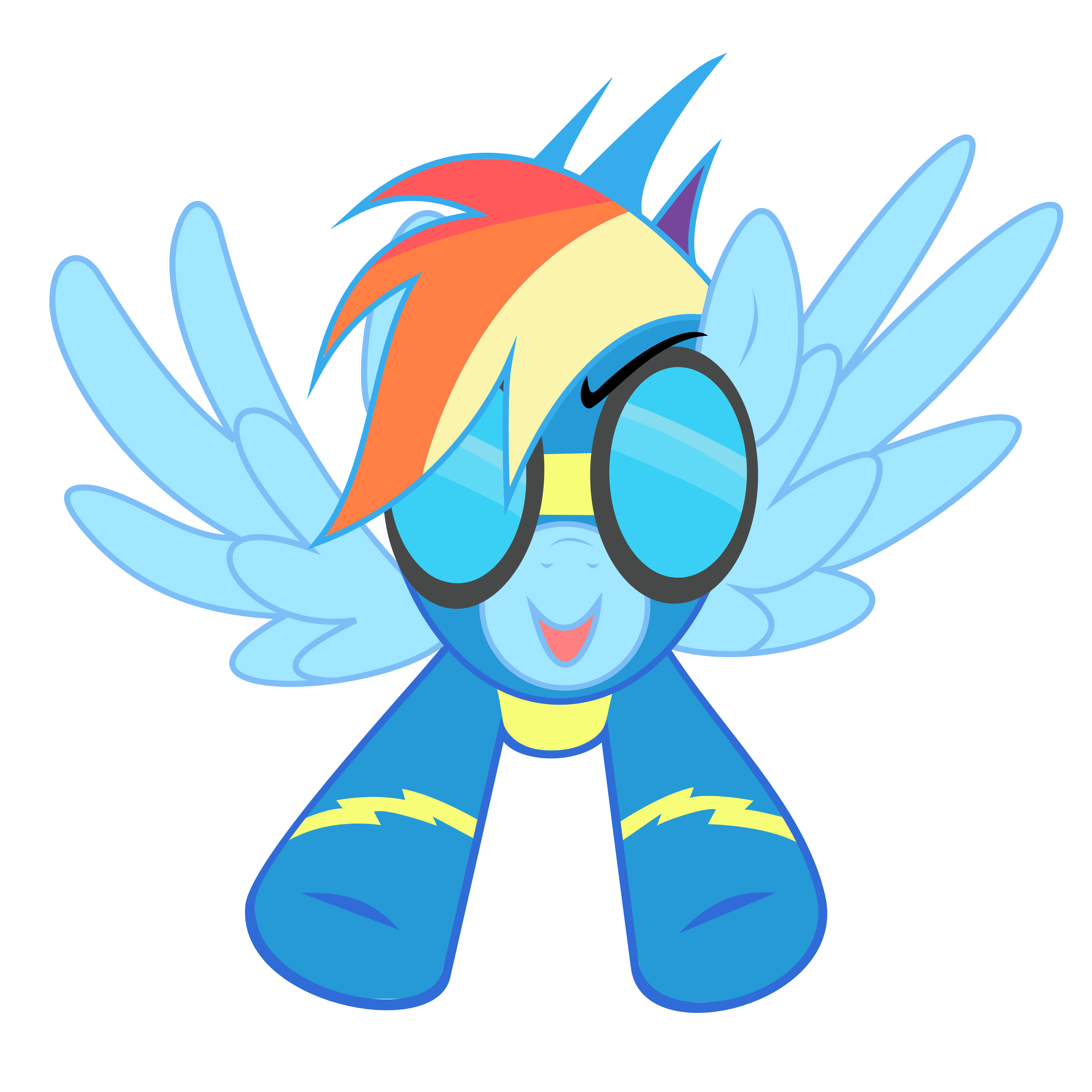 Rainbow Dash Vector by Peachspices