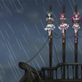 precure tied in mast