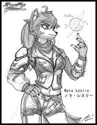 Star Fox OC: Nora Leslie by JECBrush
