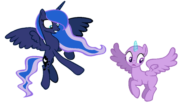 Ahh What are they DOING? Princess Luna COLLAB