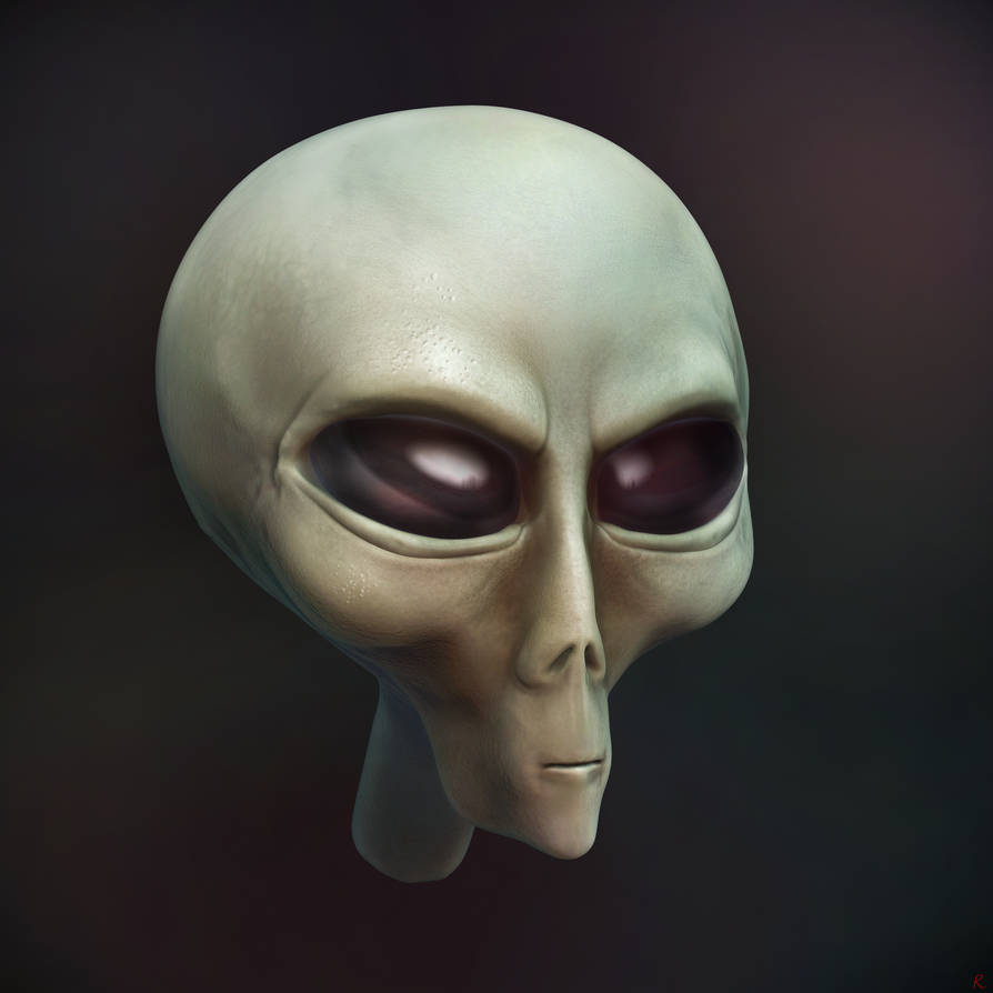 Alien Head by symbols3D on DeviantArt