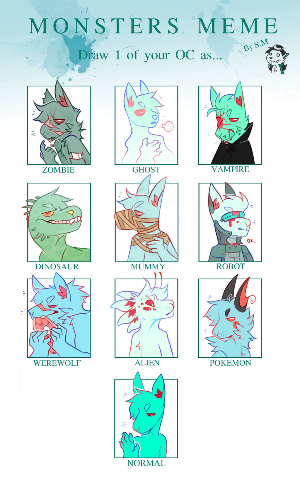 Monster Mem monsters meme by CaptainOctopus6 on DeviantArt