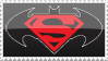 Superman Batman Stamp by rjonesdesign