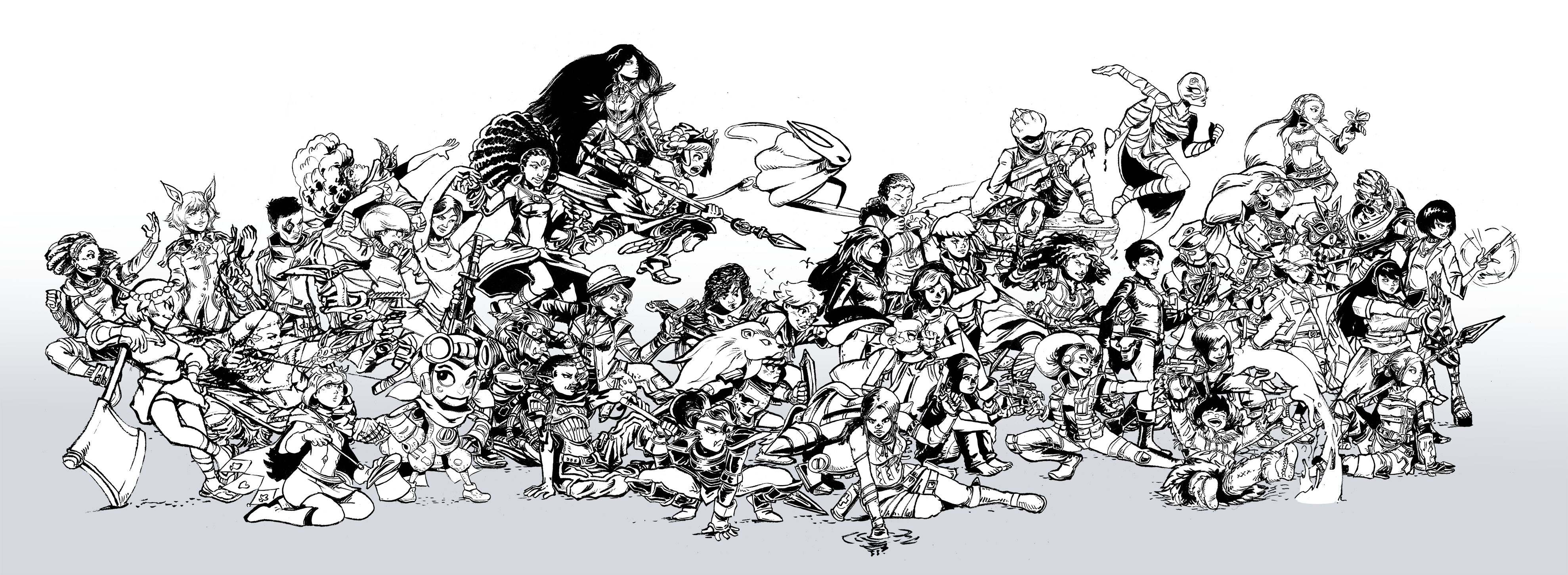 2017 Inktober Complete Cast