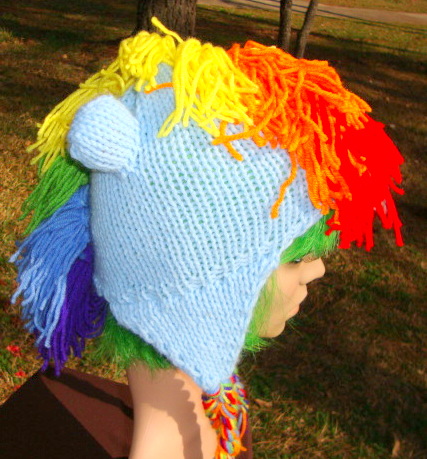 Rainbow Dash Inspired Pony Hat