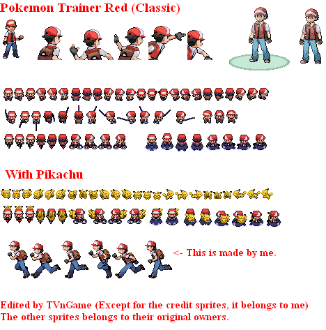 POKEMON RED DPP BACK SPRITE by PKMNTrainerRick on DeviantArt