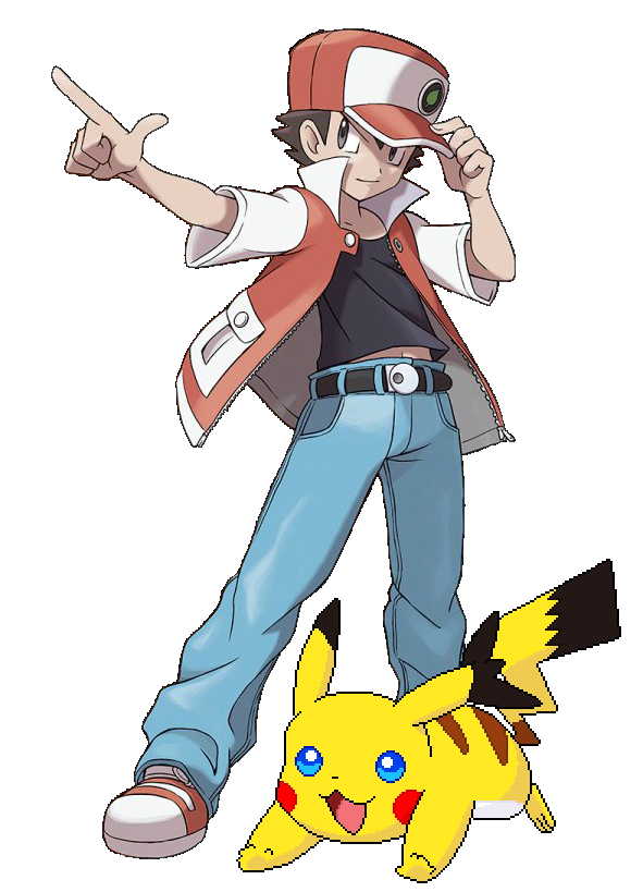 Red & Pikachu  Pokemon trainer red, Pokemon, Anime