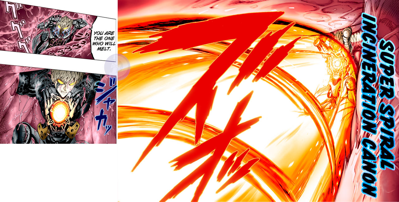 OPM Genos Ultra Spiral Incineration Cannon - Fire by vantud on DeviantArt