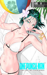 OPM chap 193 colored cover: Fubuki - Swimming Day
