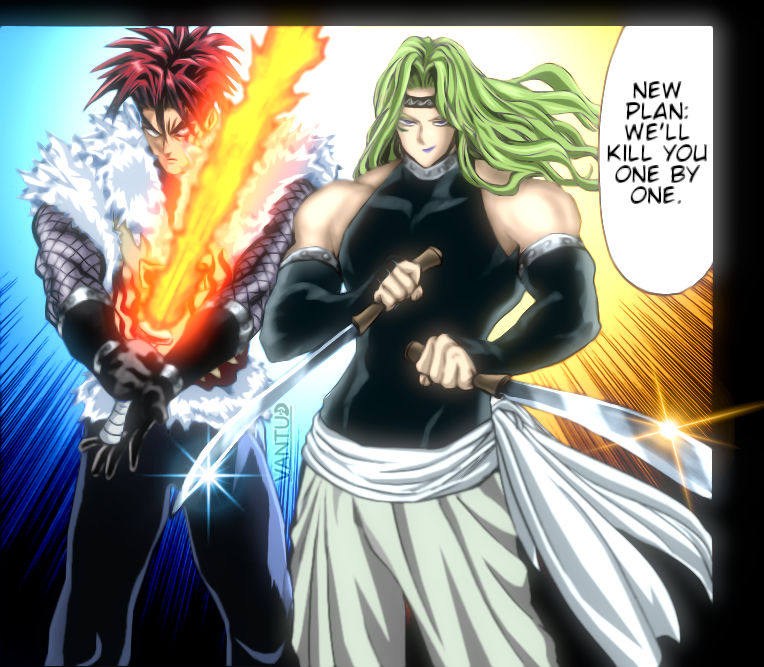 OPM chap 193 colored + edited: Gale Wind+Hell Fire by vantud on DeviantArt
