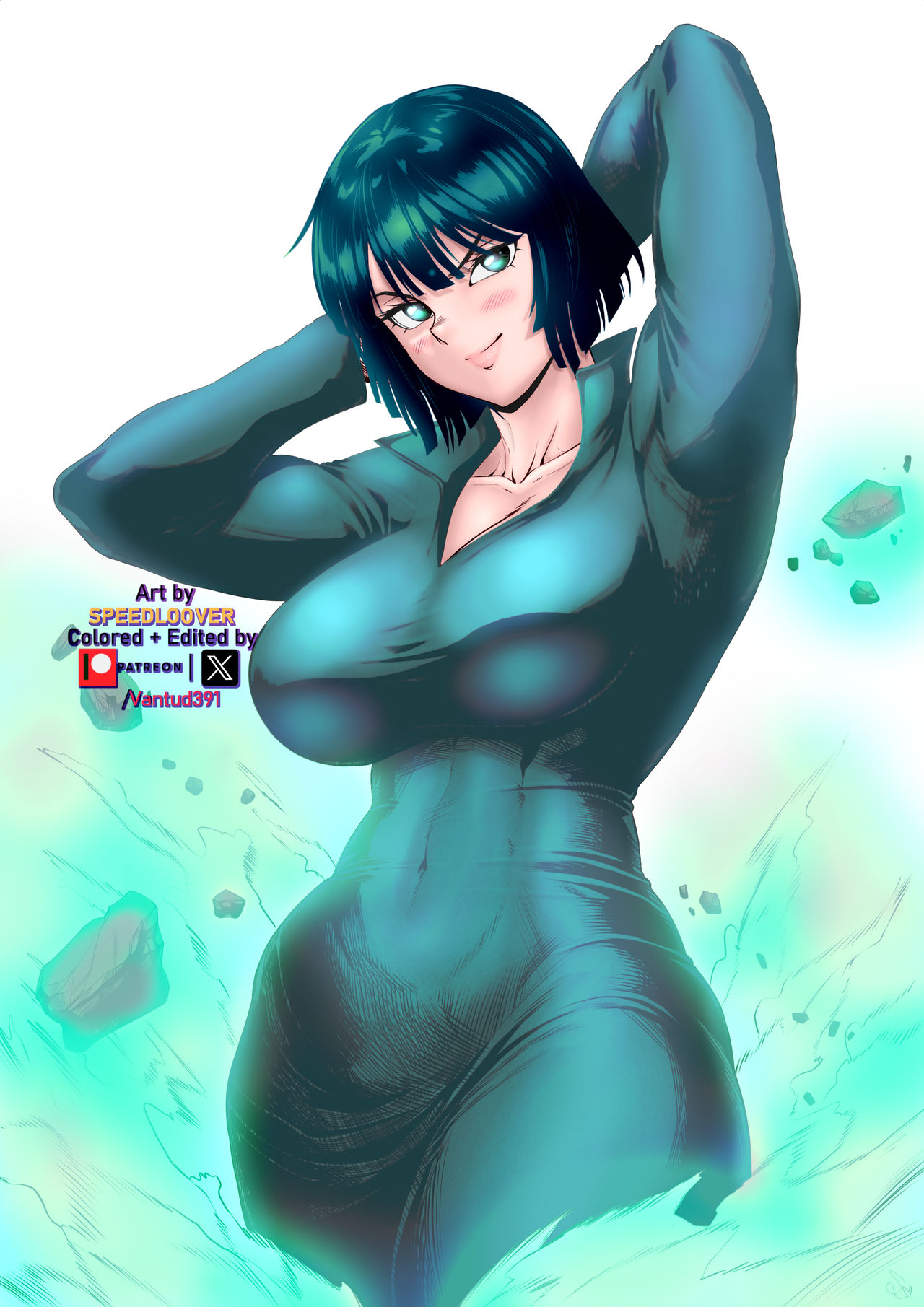 OPM colored + edited SpeedL00ver's Fubuki fanart