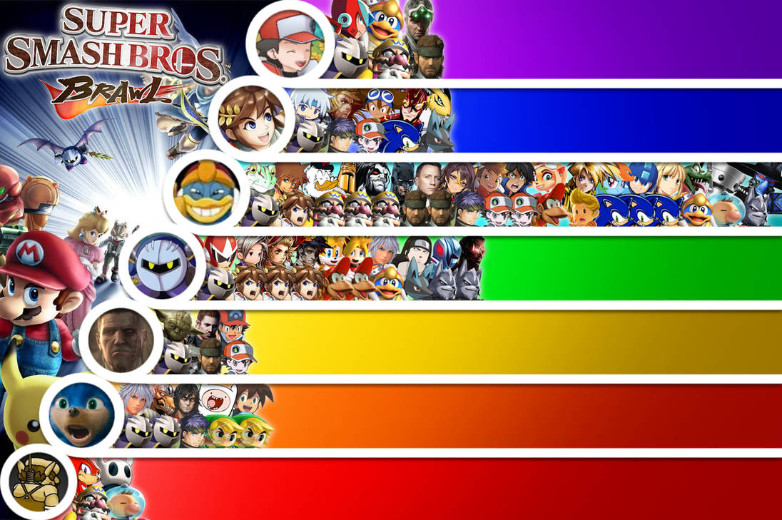 Matchup Notes Smash Matchup Tier List: Smash Bros. Brawl Newcomers by GreekDBW on DeviantArt