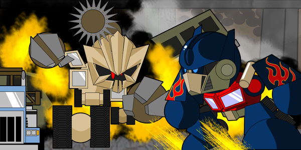 Highway Fight by cabal-art on DeviantArt