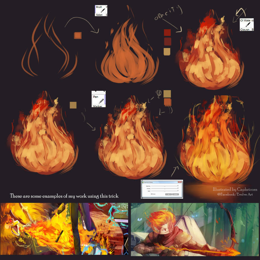 Tutorial How I make the Fire by Closz on DeviantArt