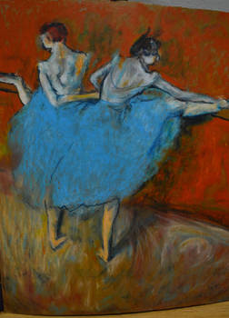Recreation of Degas' Dancers at the Barre
