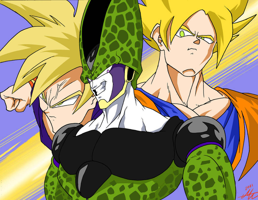 Father and son vs Cell by Dontmindme1999 on DeviantArt