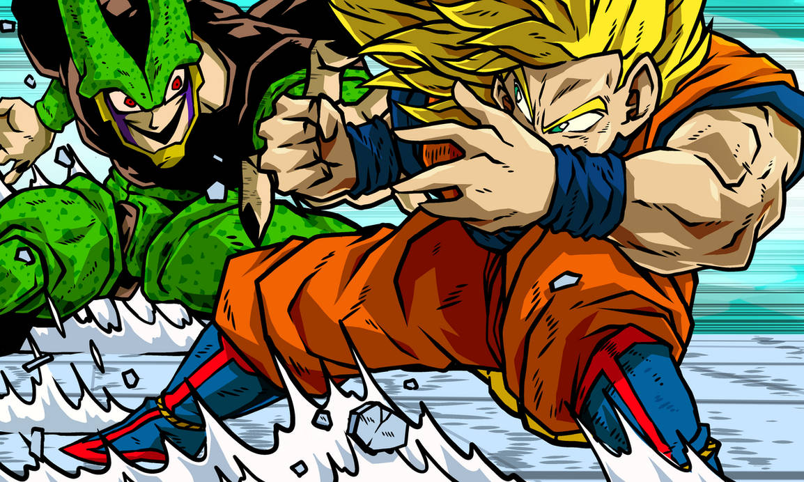 Goku Vs Cell By Dontmindme1999 On DeviantArt goku-vs-cell-by-dontmindme1999-on-deviantart