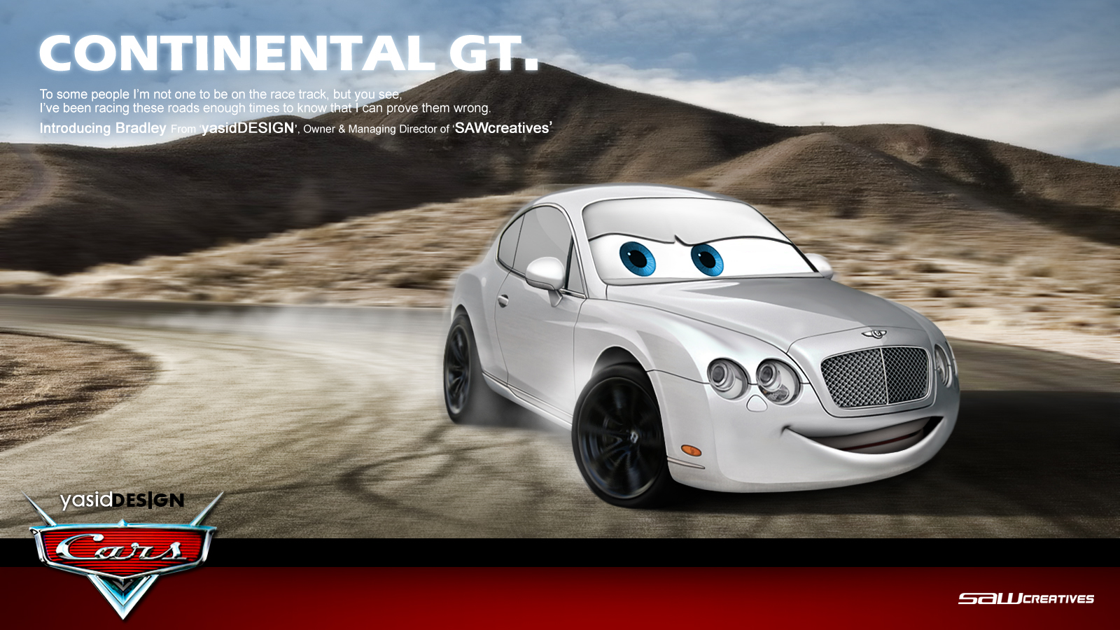 Bentley pixarisation -Bradley