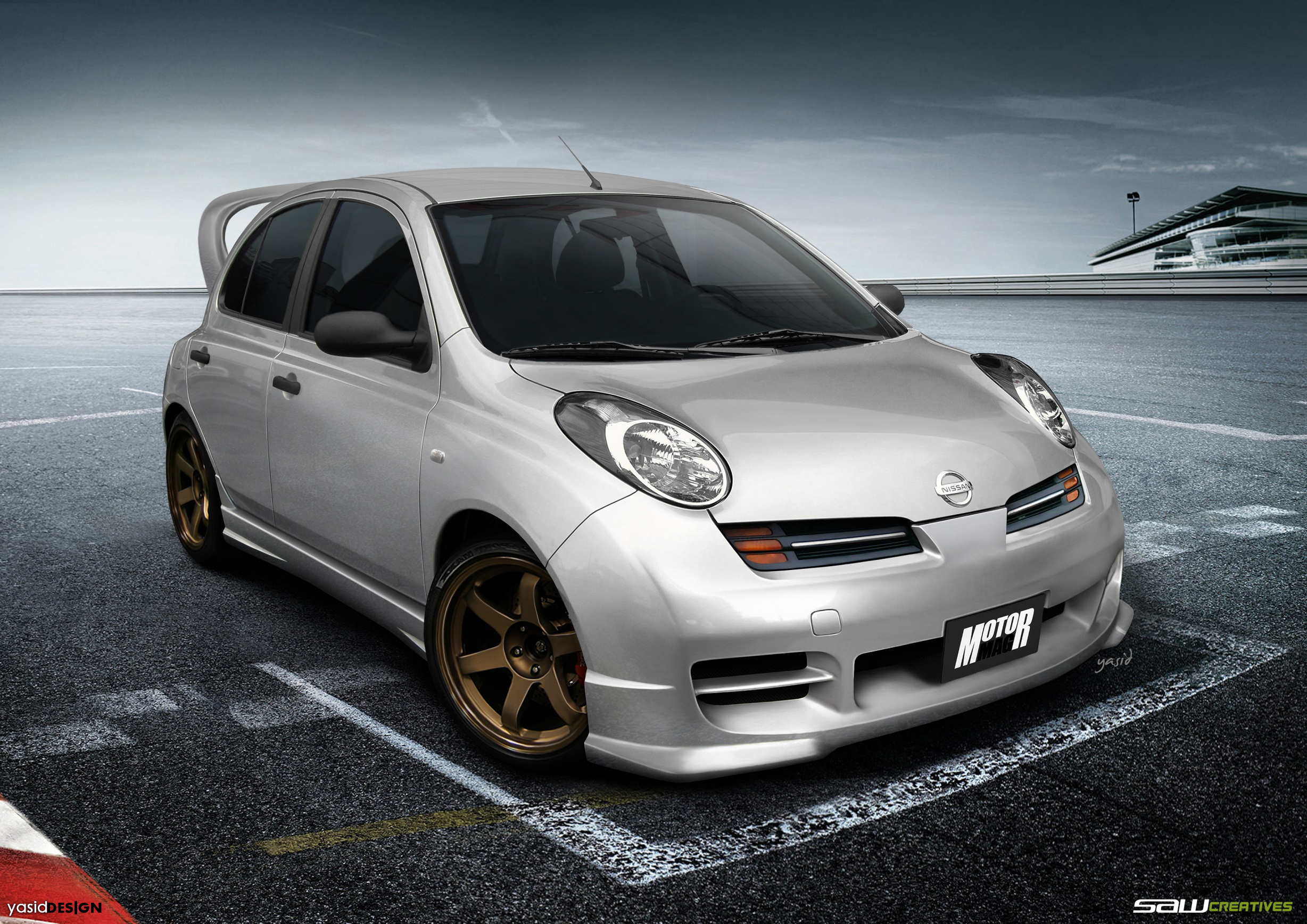 Nissan Micra K12_frontView by yasiddesign on DeviantArt