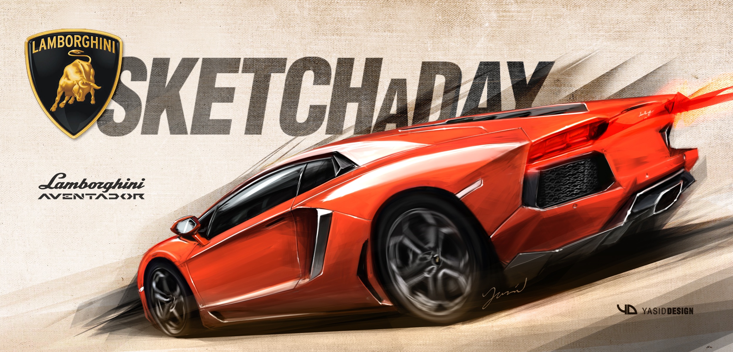 Lamborghini Aventador Sketchaday1