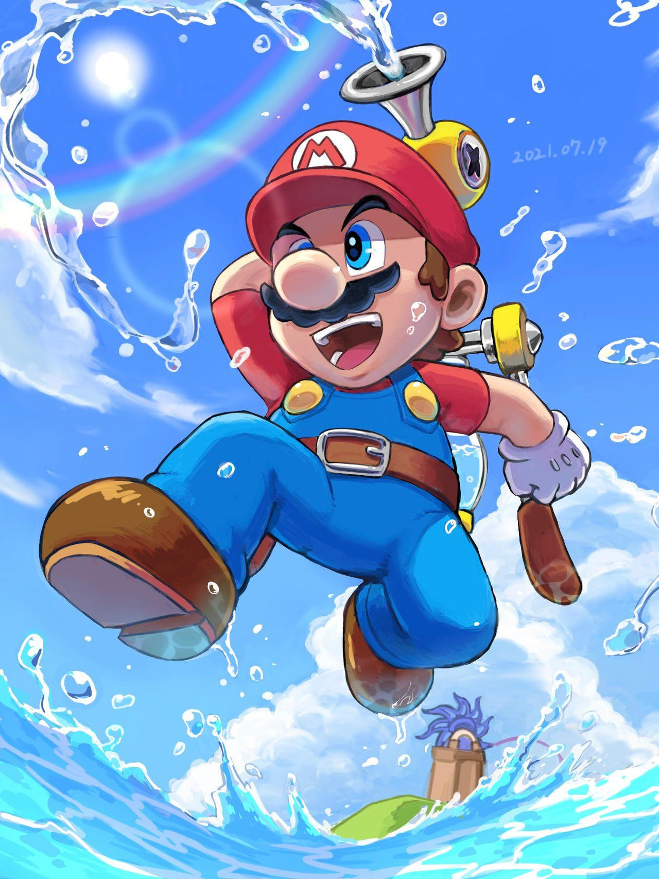 Mario with flood by btetegrg on DeviantArt